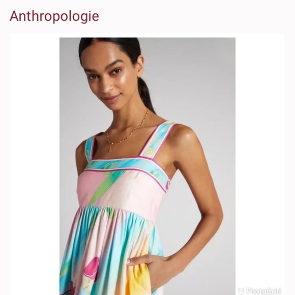 Anthropologie Hunter Bell NYC Exploded Print Maxi Dress ✨HOST PICK✨ - Picture 2 of 7